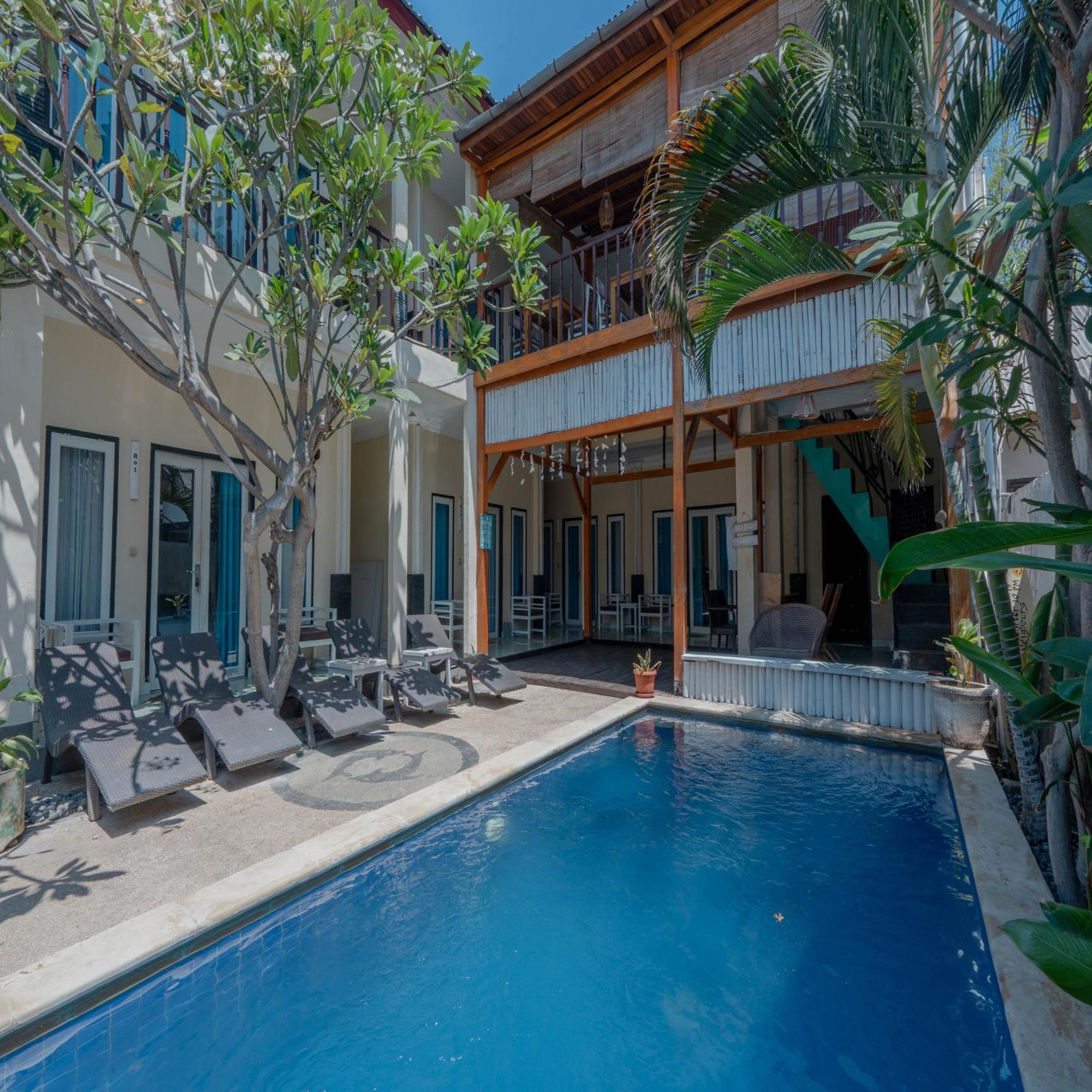 Gili White Bamboo Resort Gili Trawangan Exterior foto